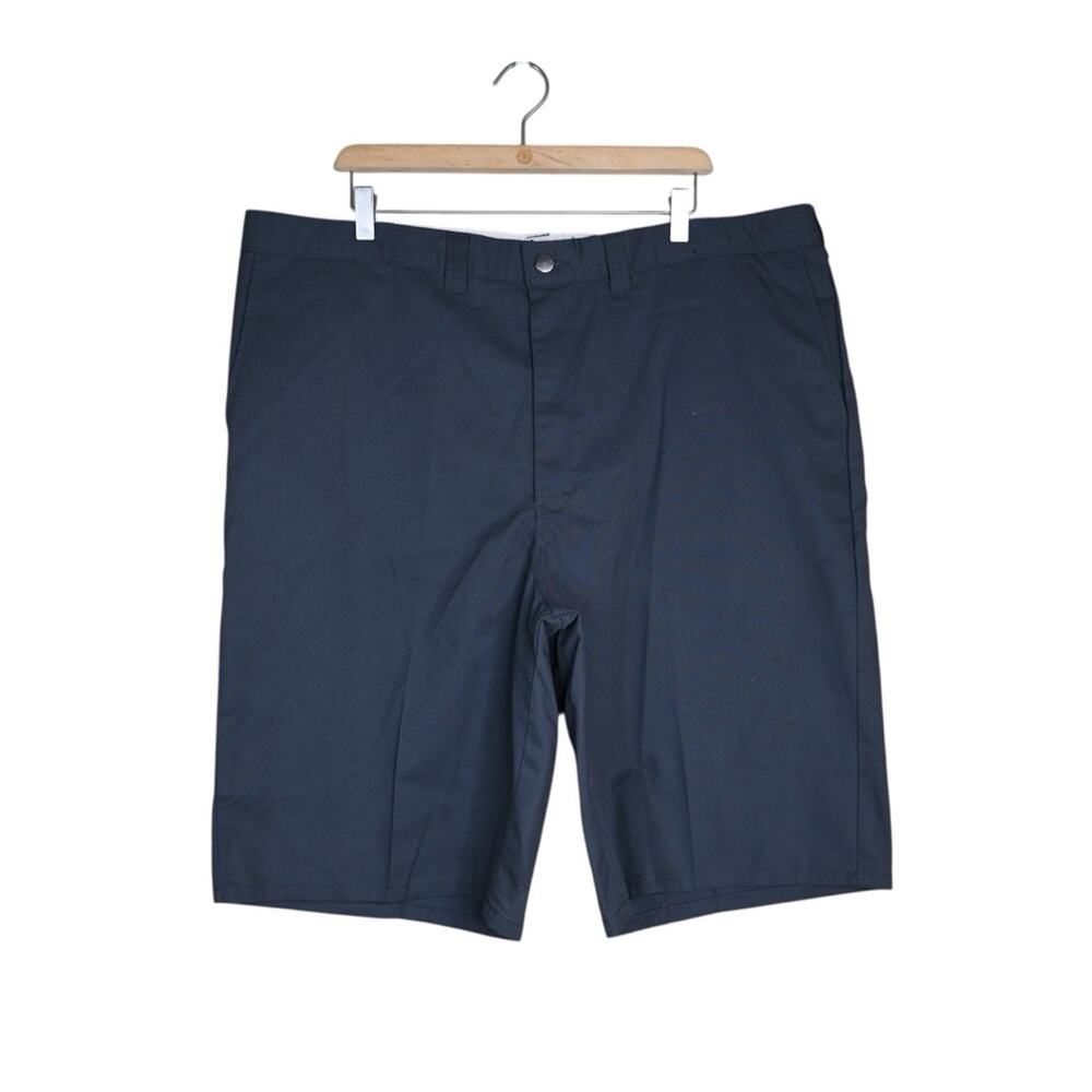 Dickies Men's 44 FLEX 11" Regular Fit Twill Chino Work Shorts in Grey